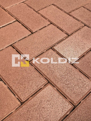 Брусчатка Колдиз Прямоугольник 200х100х60 Бордовая