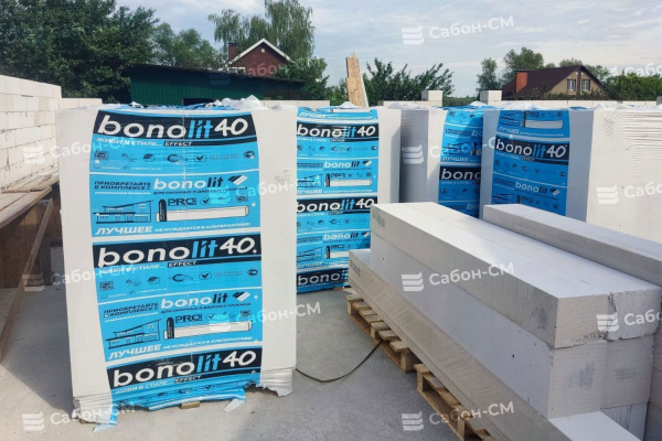 Пеноблоки стеновые Bonolit Малоярославец 625х200х350, D400